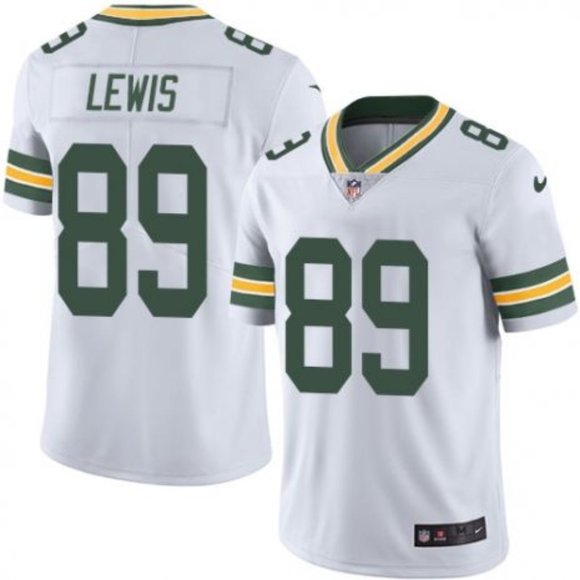 Men's Green Bay Packers #89 Marcedes Lewis White Vapor Untouchable Limited Stitched Jersey